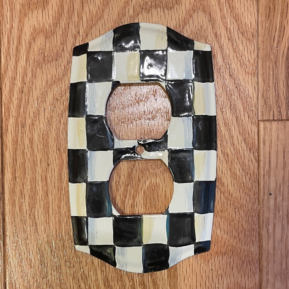 MacKenzie-Childs Cream Outlet Cover